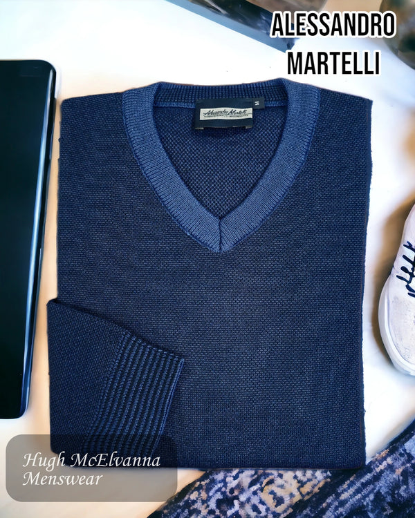 Alessandro Martelli Blue Pullover - AW19.11