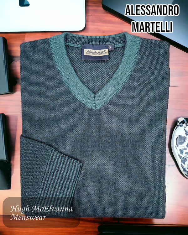 Alessandro Martelli Green Pullover - AW19.11