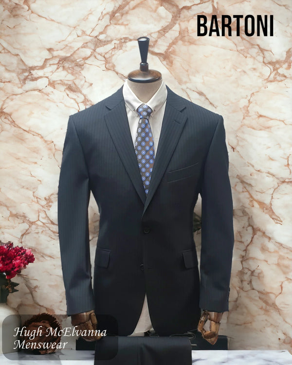 Bartoni 2Pc black stripe Suit Style:4658