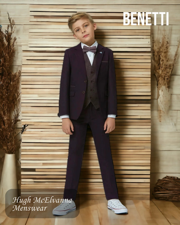 Boys Fashion 3Pc. Suit by Benetti Style: RONNY