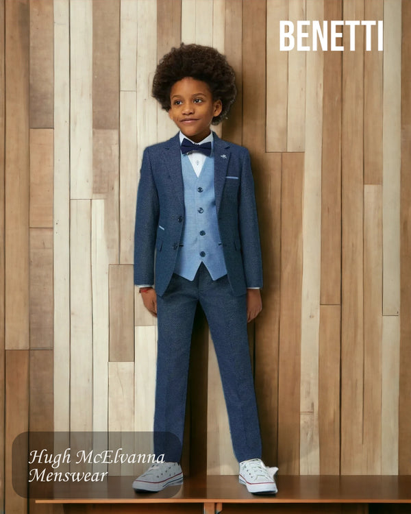 Boys Fashion 3Pc. Suit by Benetti Style: DAN