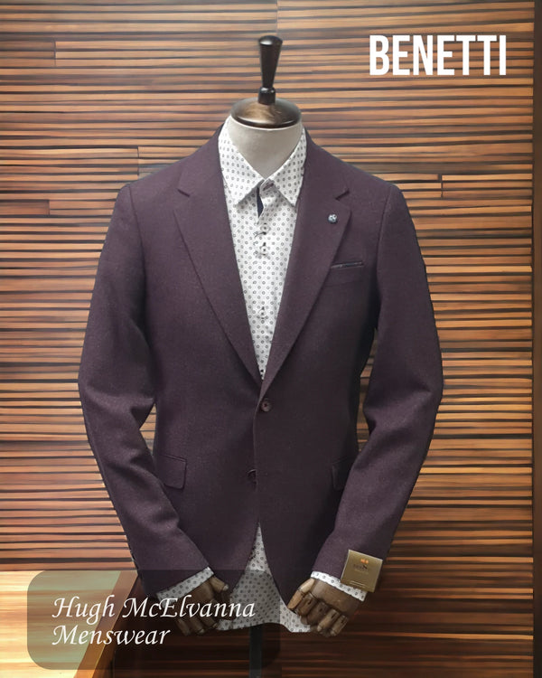 Blazer Jacket Men's FRANKIE Purple Suit blazer by Benetti