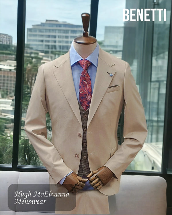 Benetti Mens Suit Fashion Tailored Fit Style: LONDON