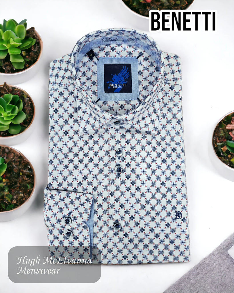 Benetti Bordo Long Sleeve Design Shirt Style: MALIBU