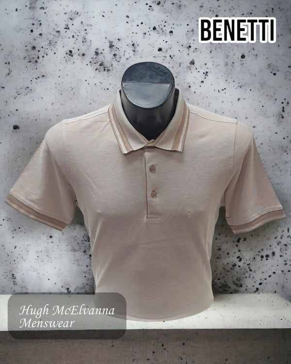 T Shirt Men's Benetti Fashion Biscuit Pique Polo Style: NATHAN