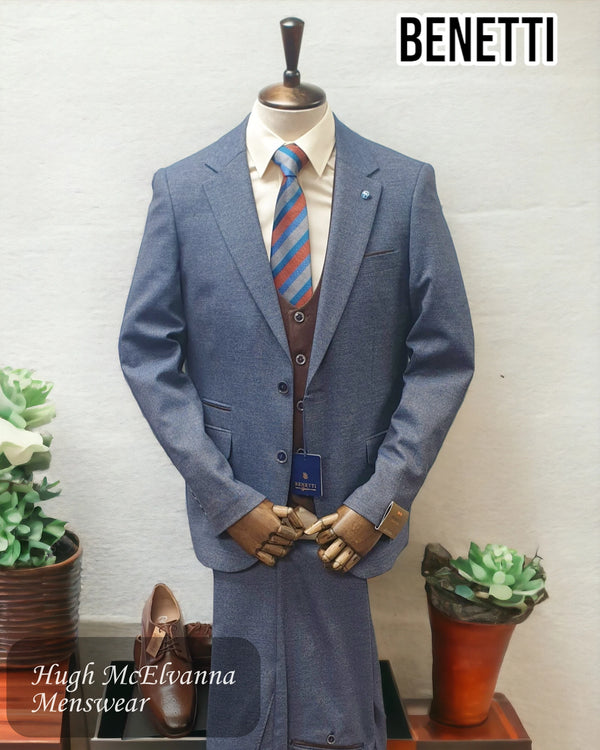 Benetti TOM Brown Tapered Fit Suit