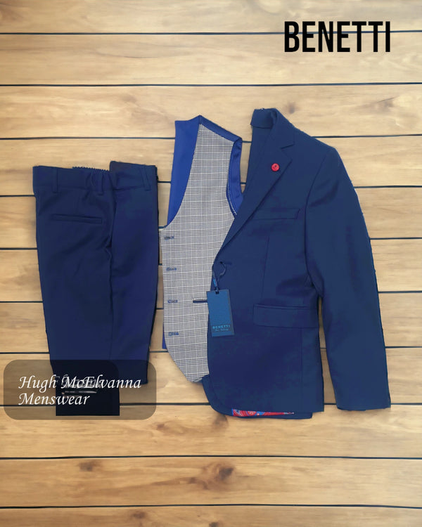 Benetti Boys Fashion 3Pc. Suit Style: JAMES