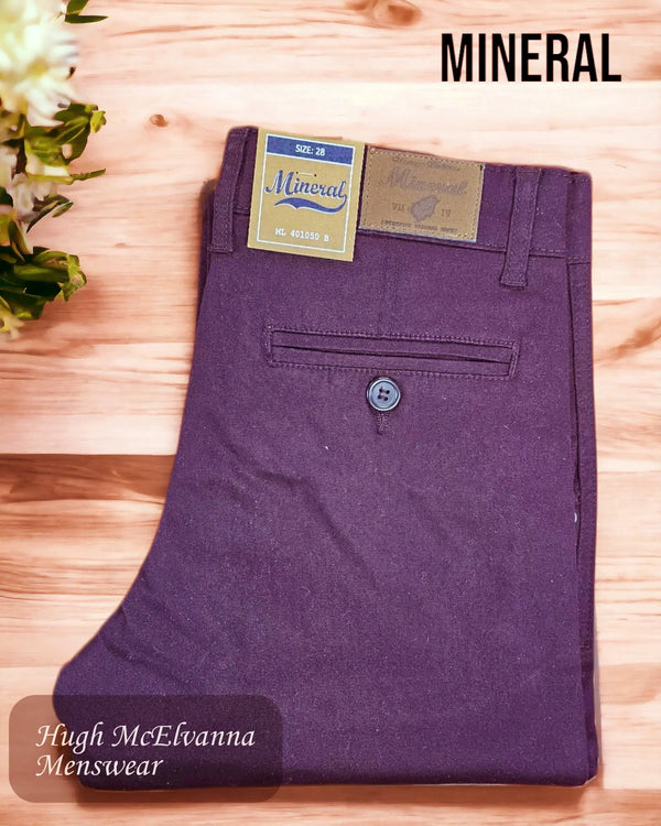 Mineral Boy's Burgundy Chino Trouser Style: JAKE