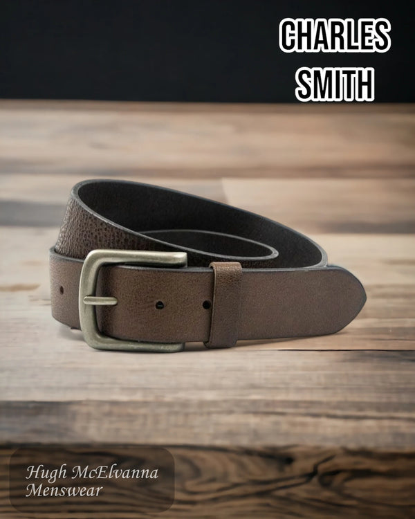 Charles Smith Brown Leather Belt Style: 30016