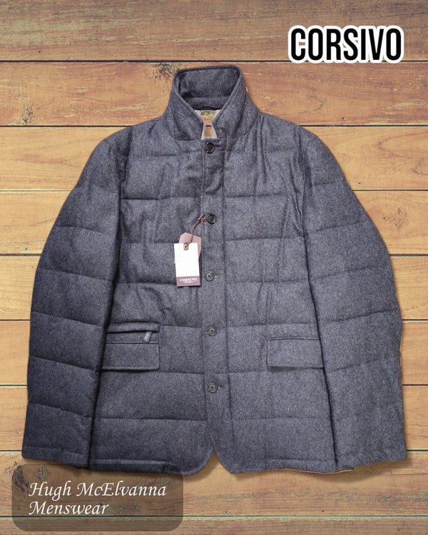 Corsivo Grey Italian Wool Rich Coat Style: D469429