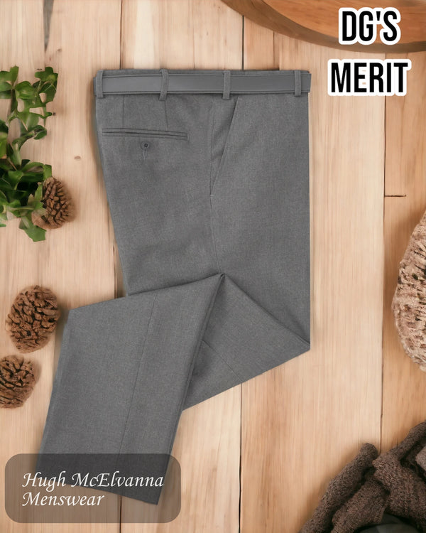 DG's Merit MID GREY Regular Fit Trouser Style: 72268/06