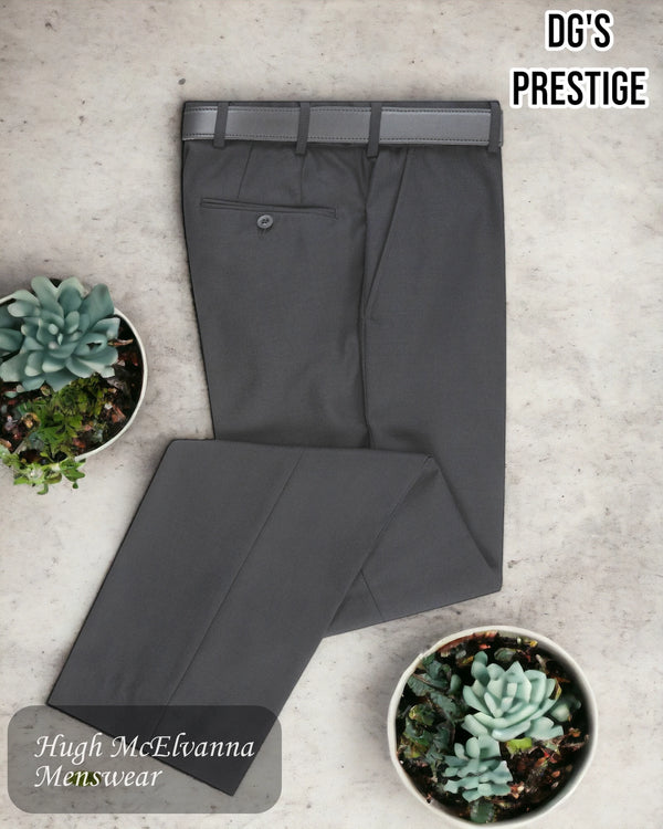 DGs Prestige BLACK Stretch Waist Wool Blend Trouser Style: 70483/00
