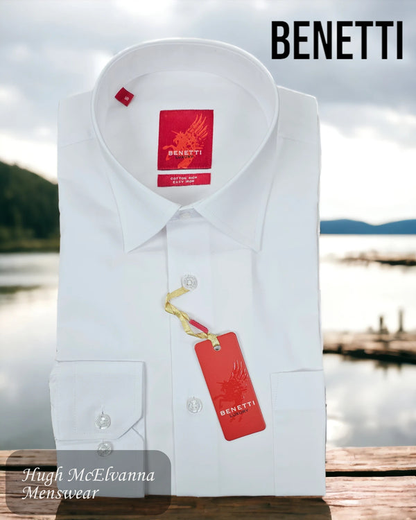 Regular Fit White Shirt by Benetti - DK401