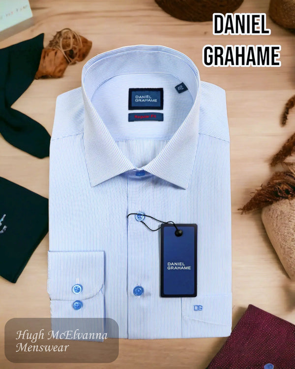 Daniel Grahame Blue Stripe Shirt - 15656/12