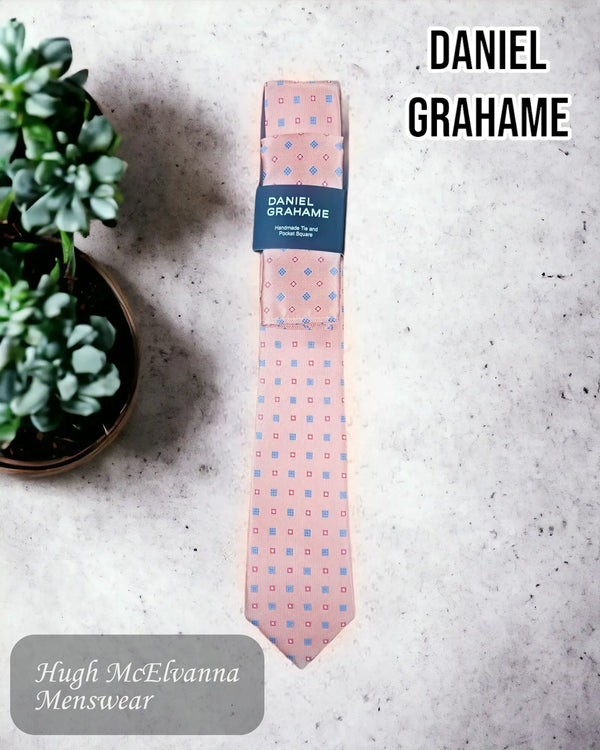 Necktie Set PINK/GREY - TP2993/62
