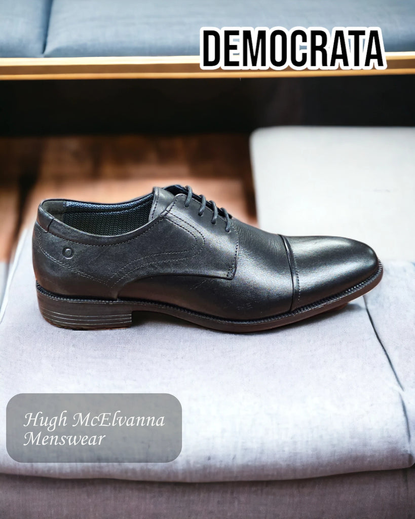Democrata Black Light Weight Shoes - 282205