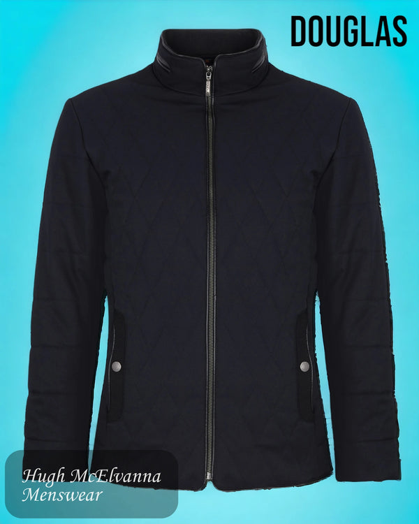 'HARDY' Navy Quilted Jacket By Douglas Style: 80217-78