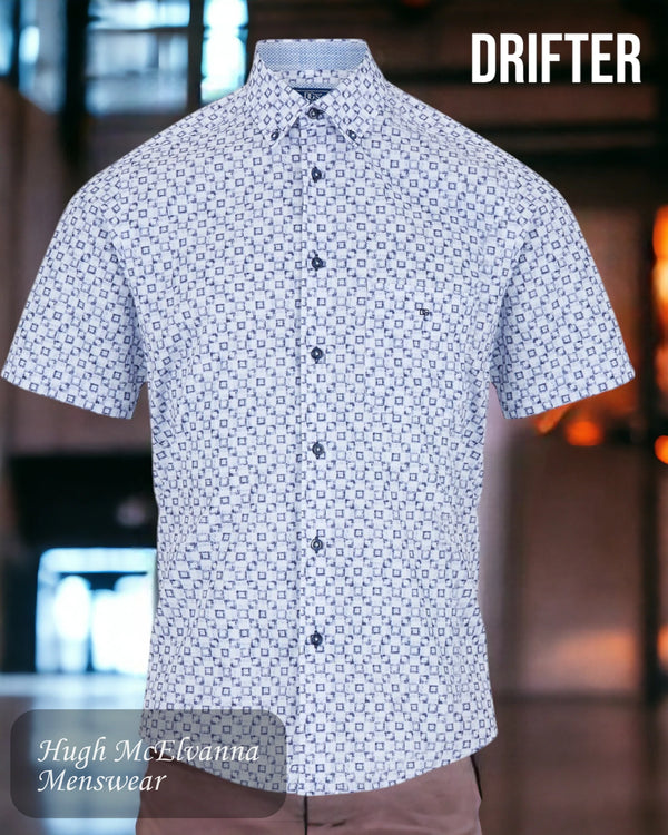 Drifter Mens Summer Shirt Blue Design Style: 14565SS/18