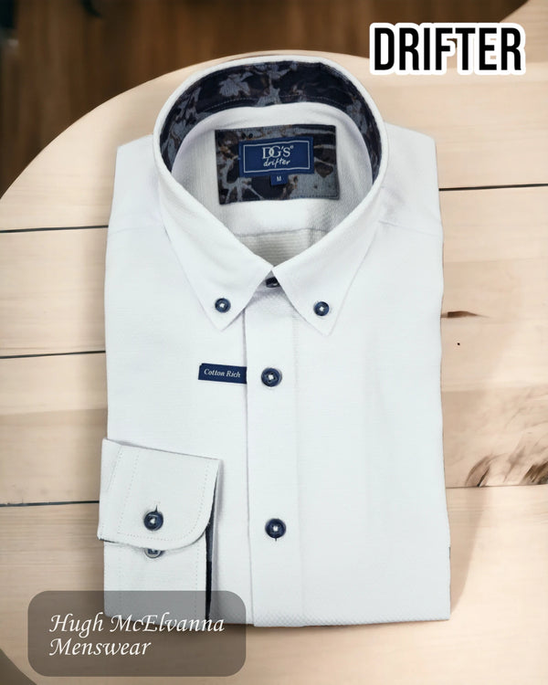 Drifter WHITE Long Sleeve Shirt - 14430/01
