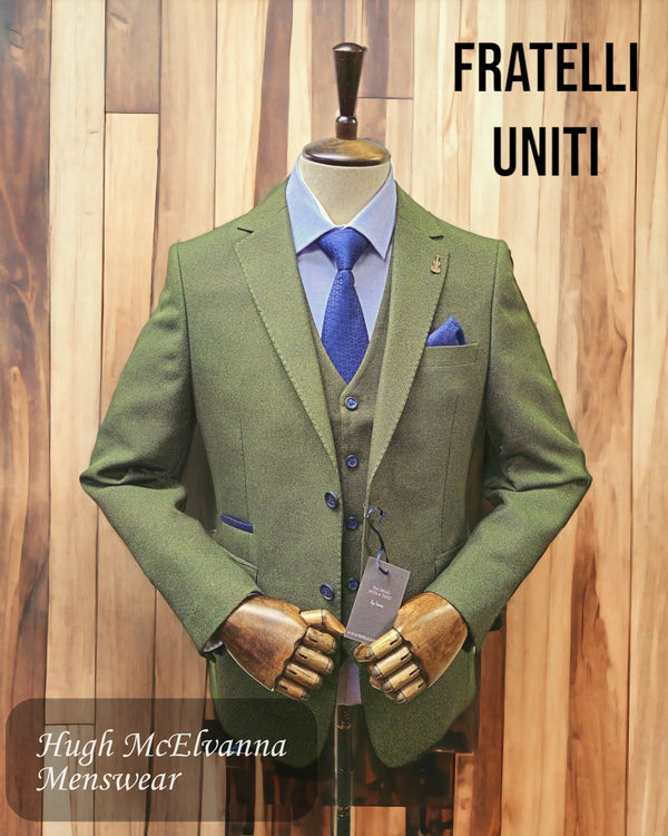 Mens OLIVE Dress Jacket by Fratelli Uniti Style: FJK1024