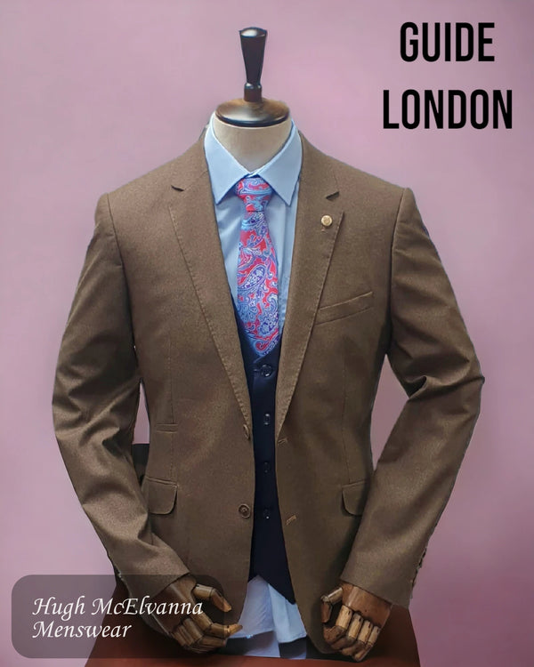 Mens Dk. Tan Blazer by Guide London Style: 3270