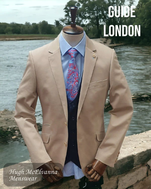 Mens Fashion Stone Blazer by Guide London Style: 3117