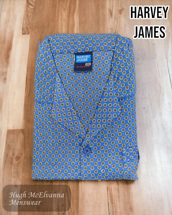 Harvey James Blue Pyjama Set - 9658