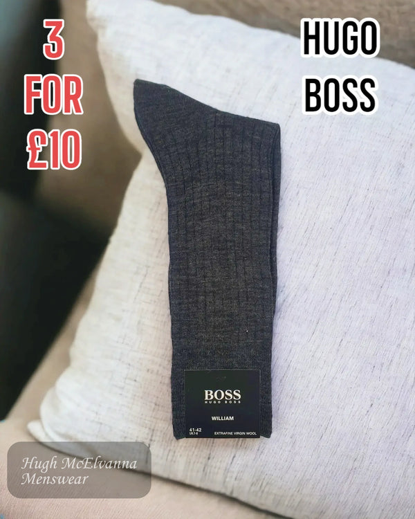 CHARCOAL Hugo Boss Sock from Hugh McElvanna Menswear