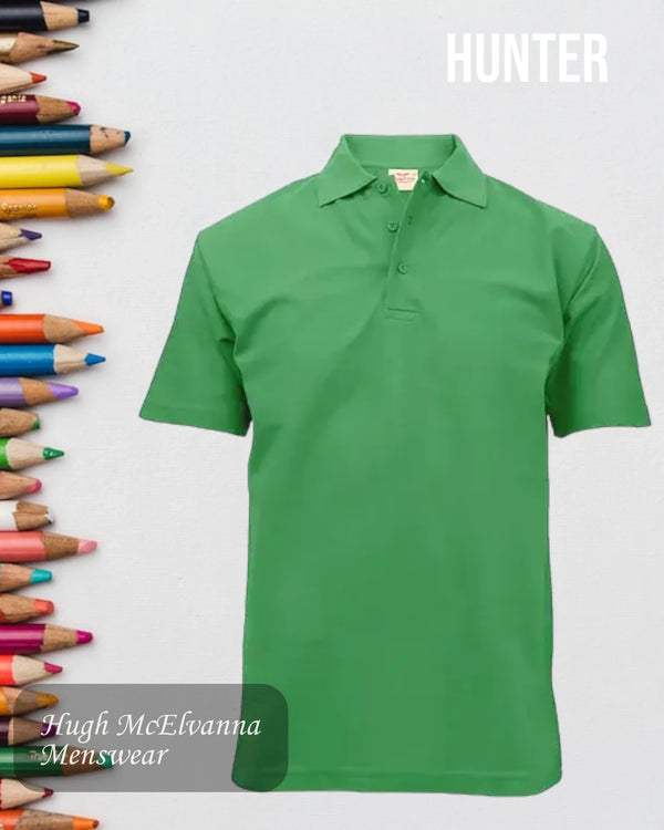 Emerald Green Polo Shirt By Hunter Style: 1342