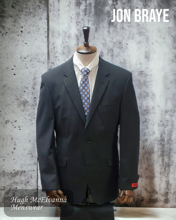  Jon Braye® 2Pc black stripe suit 3131