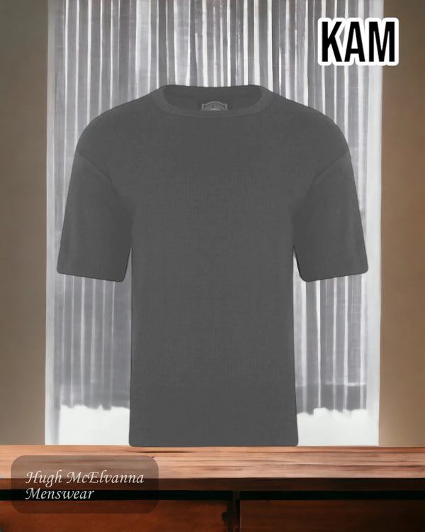 King Size Charcoal Thermal T-Shirt - KBS831