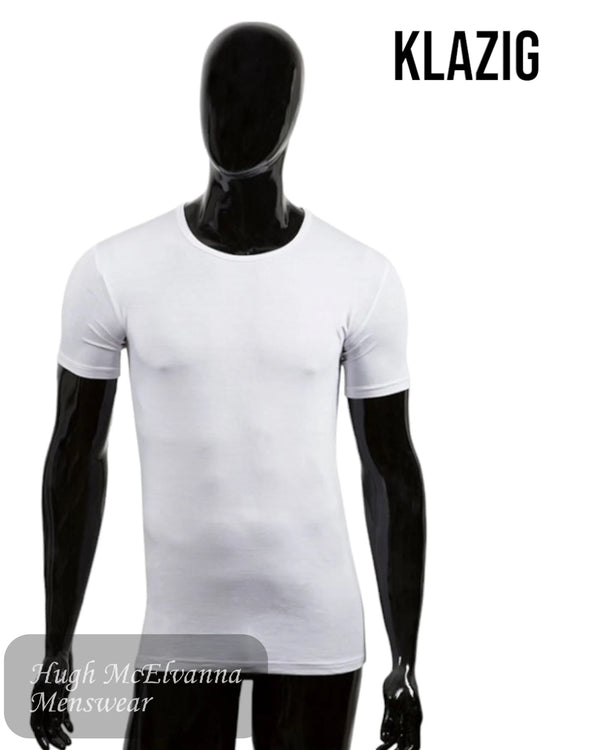 Klazig White Bamboo T-Shirt - 5358