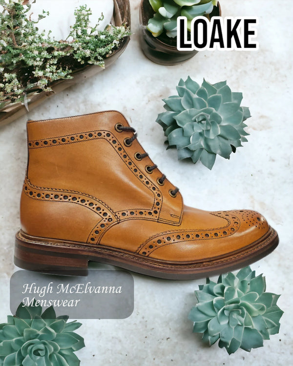 Loake BEDALE Tan goodyear welted boot