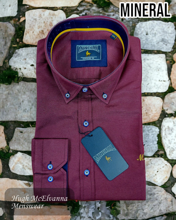 Mineral 'LOLLAND' Burgundy Shirt 