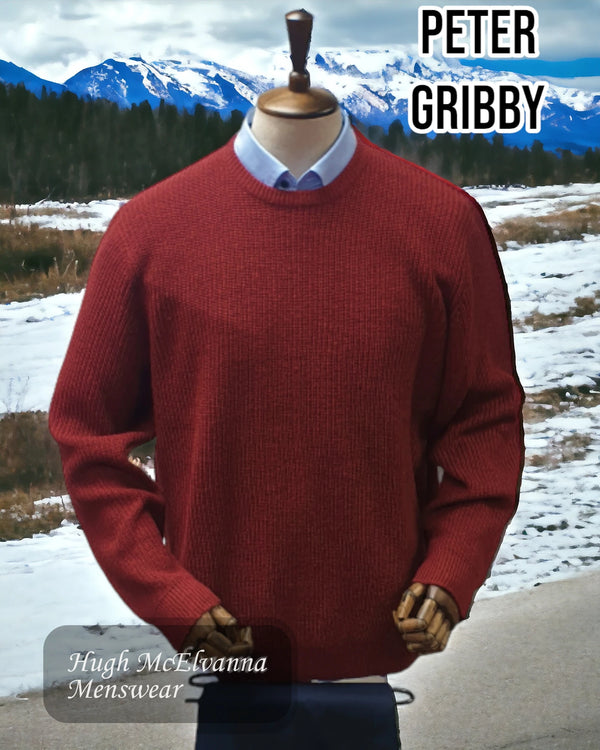 Heavy Knit RUST Pullover by Winterbeck - W6300