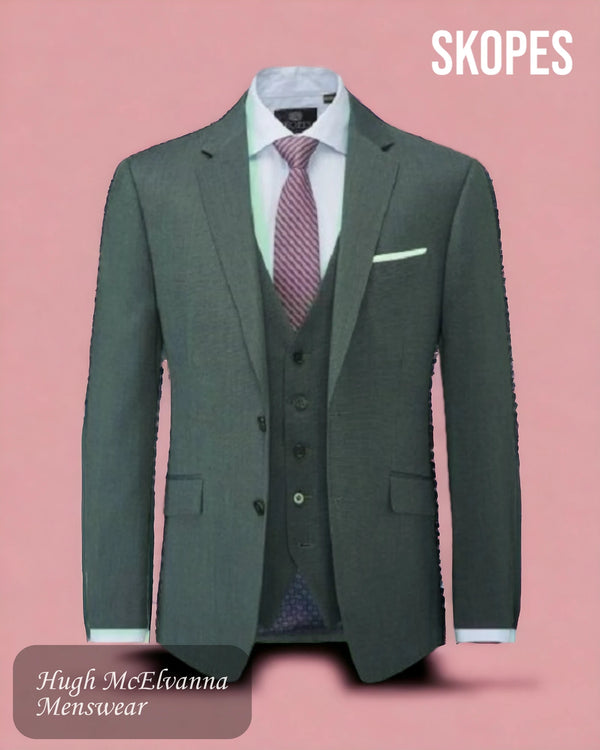 Skopes 'EDGAR' Steel Grey Men's 3Pc. Suit Style: MM1034