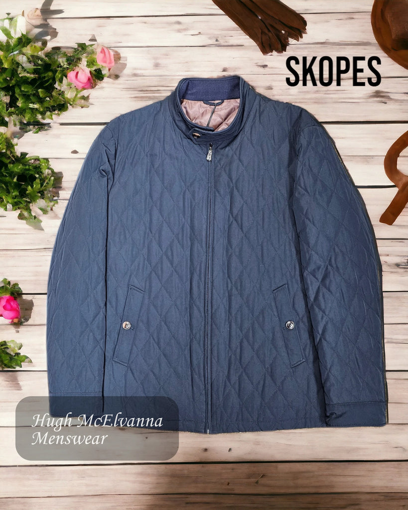 'UPTON' Navy Casual Coat by Skopes Style MM5561