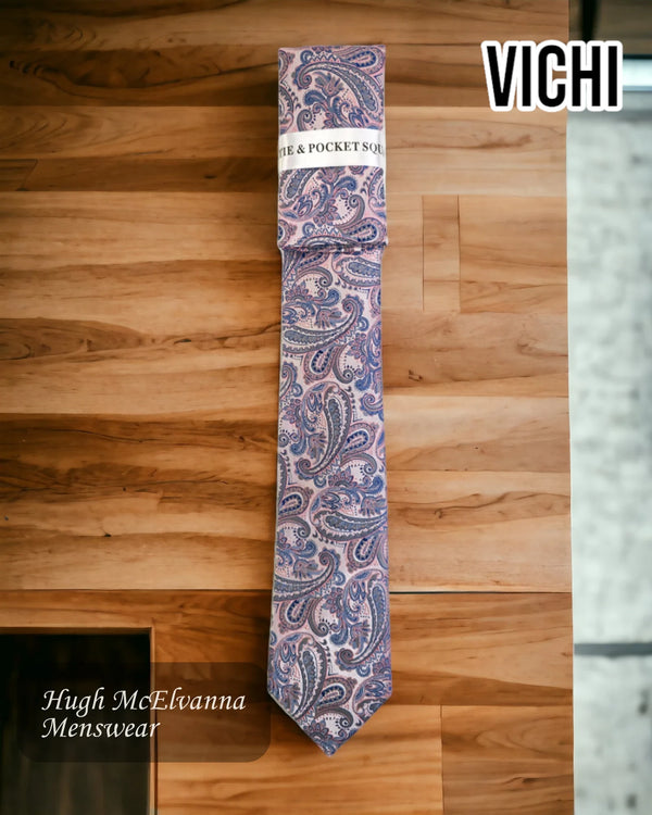 Men's Pink Design Necktie F71H
