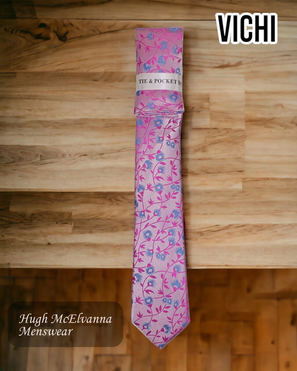 Men's Pink Design Necktie F94C