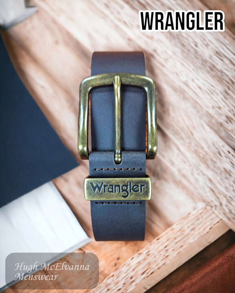 Wrangler BROWN Basic Leather Jean Belts - W0080US85