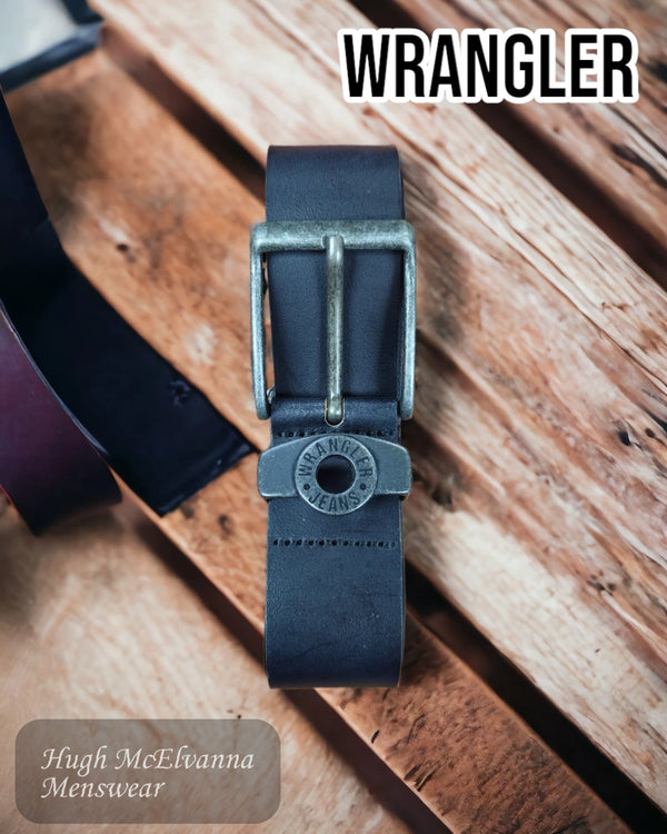 Wrangler Button Leather Jean Belt - W0097US01