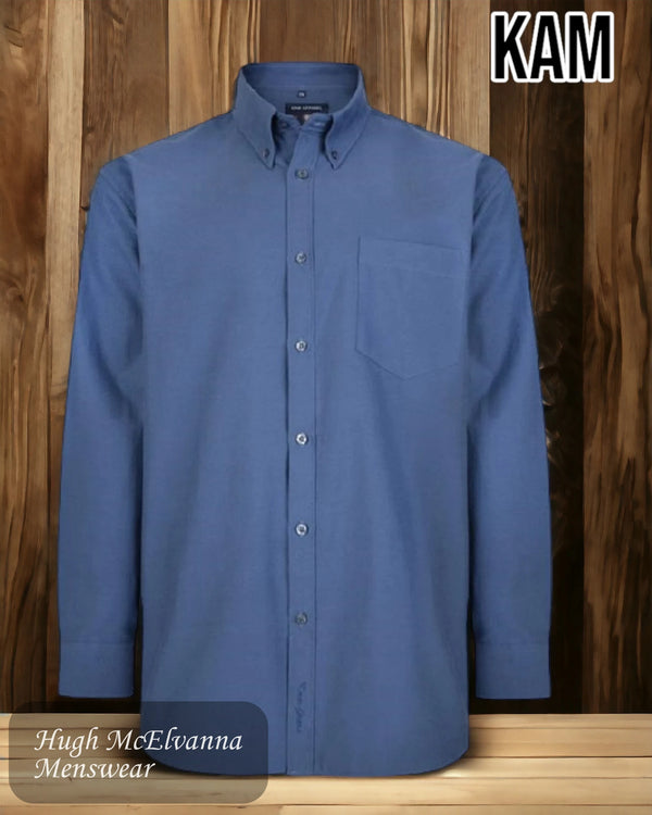 King Size Navy Oxford Shirt - KBS 664A