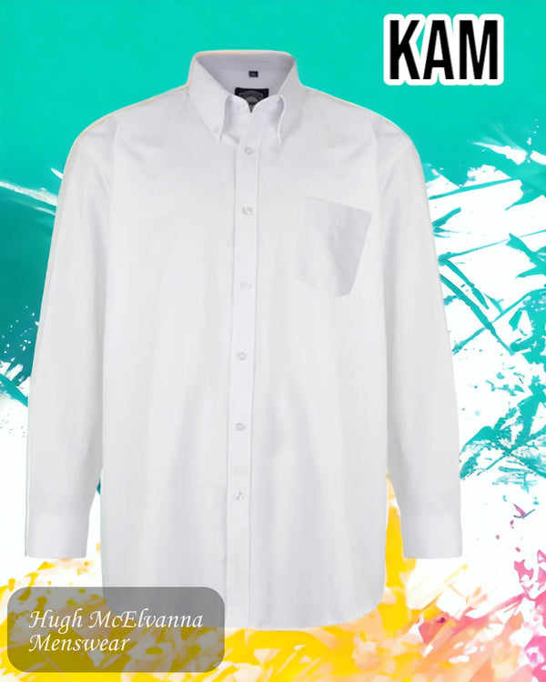 White King Size Long Sleeve Oxford Shirt - KBS 664A