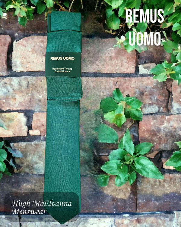 Remus Uomo Bottle Green Tie Set - TP4308/39 - Hugh McElvanna Menswear 