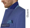Detailed fabric - GEROME Navy Birdeye Blazer