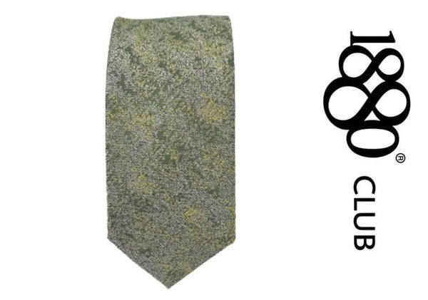 1880 Club Youth's Tie Green Patterned Style: NY4984 Hugh McElvanna Menswear