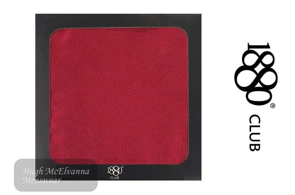 Boys Red Patterned Pocket Square Call No: PB4222/65 Hugh McElvanna Menswear