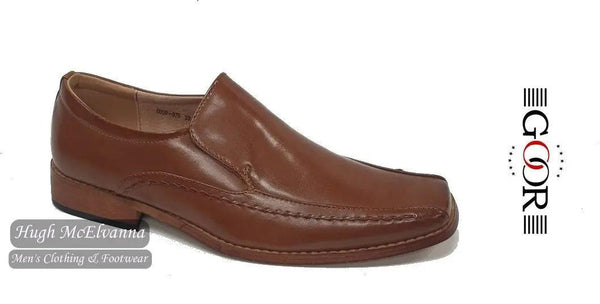 Boys Tan Slip On Shoe By Goor Style: 975 Hugh McElvanna Menswear