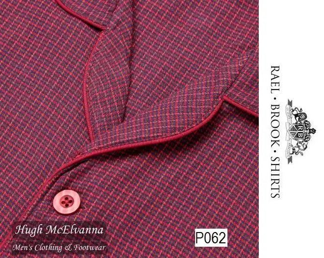 Standard Fit Check Brushed Cotton Pyjama Set by Rael Brook Style: P062 Hugh McElvanna Menswear