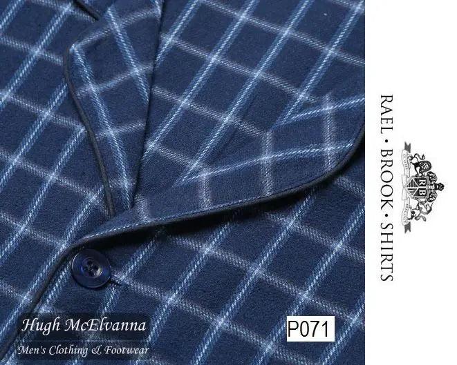 Standard Fit Check Brushed Cotton Pyjama Set by Rael Brook Style: P071 Hugh McElvanna Menswear